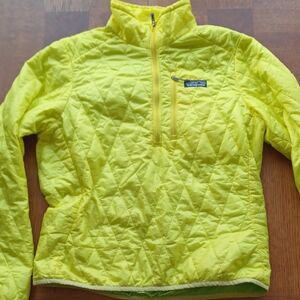 Patagonia Neon Yellow Quilted Jacket